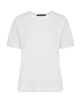 Broderie Sleeve Detail Tee