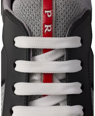 Men's America's Cup Soft Rubber and Bike Fabric Sneakers