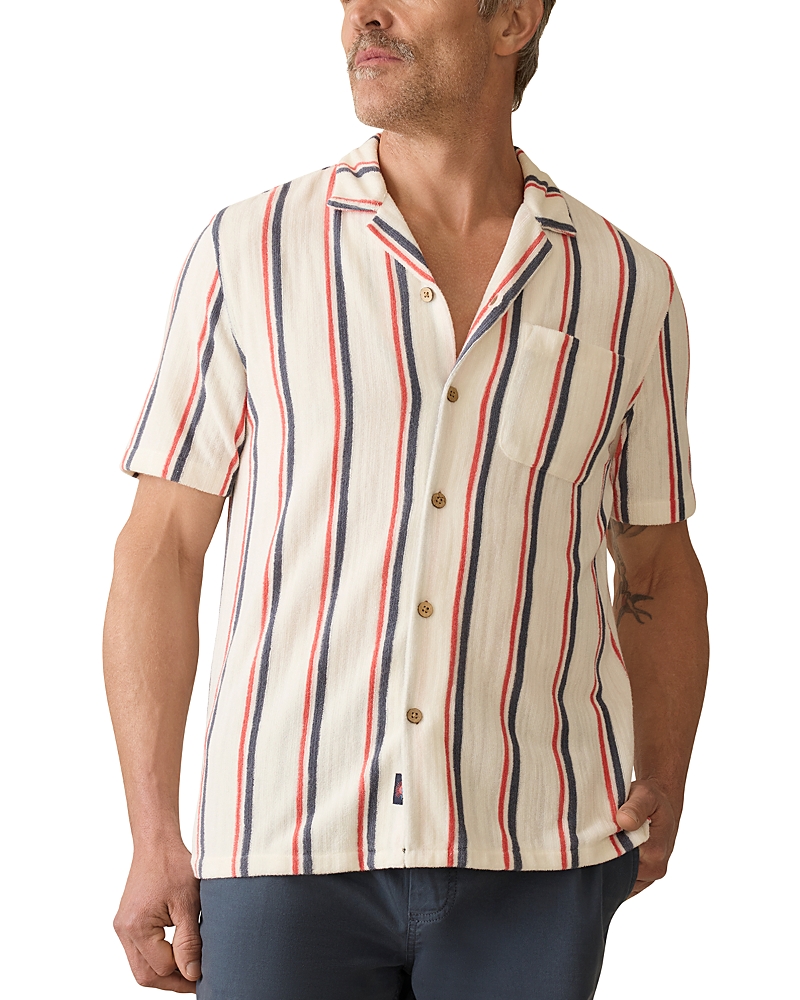 Faherty Short Sleeve Relaxed Fit Cabana Towel Terry Shirt