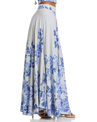 Placed Floral Skirt - Exclusive
