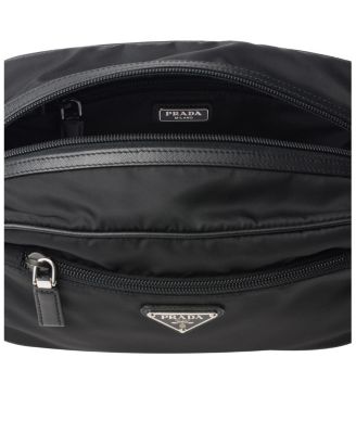 Re-Nylon and Saffiano Leather Travel Pouch