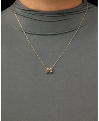 Gold Pendant Necklace - Asteroid Necklace