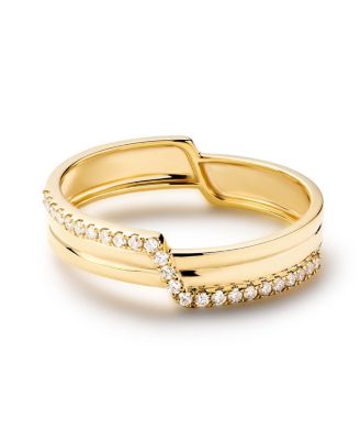 Solid Yellow Gold - Triple Lab Grown Diamond Elevate Ring
