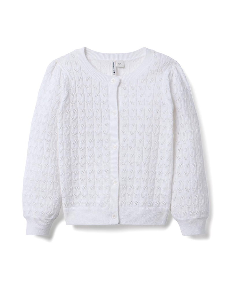 Shop Janie And Jack Girls' Pointelle Cardigan - Little Kid, Big Kid