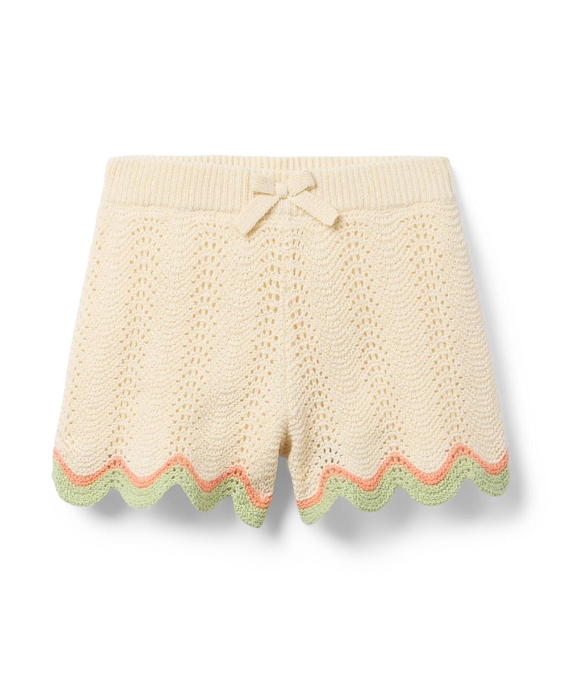 Janie And Jack Crochet Scallop Hem Short