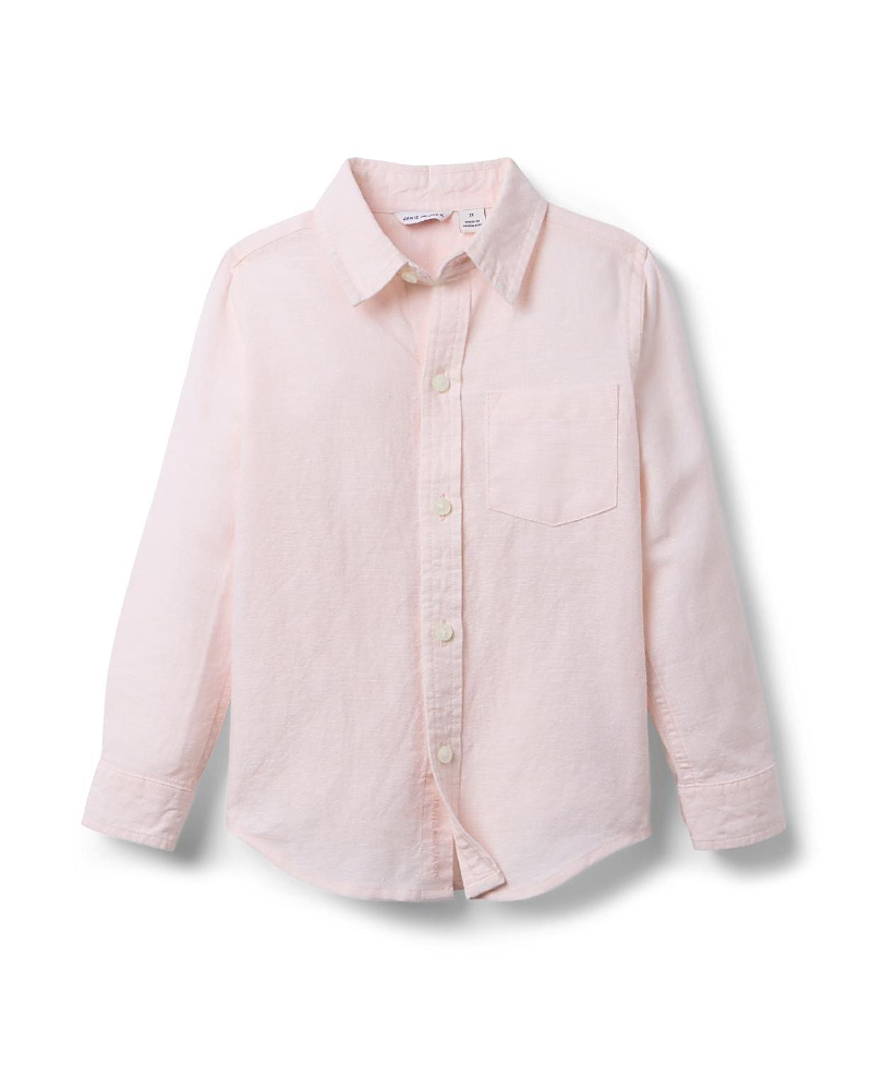 Janie And Jack Unisex The Linen-cotton Shirt