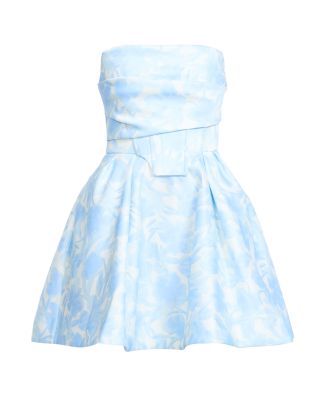 Peak Top Stitch Mini Dress