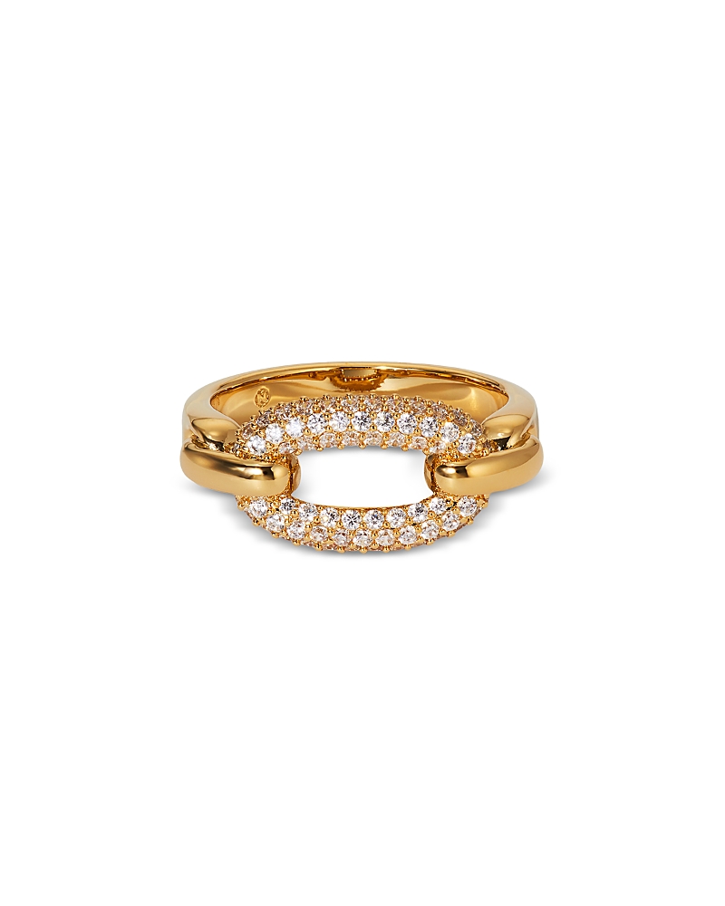 NADRI ALMA PAVE LINK STATEMENT RING