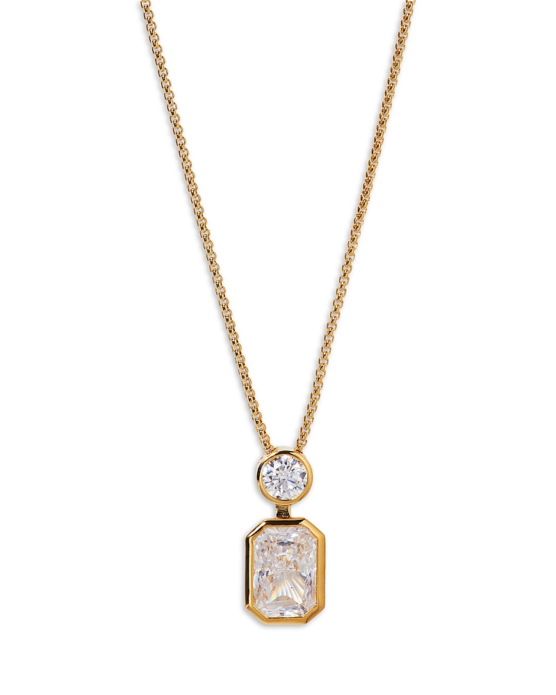 Nadri Brooklyn Cubic Zirconia Pendant Necklace In Gold