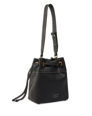 Mini Leather Bucket Bag