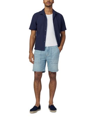 Utilitarian Regular Fit Chambray Shorts 