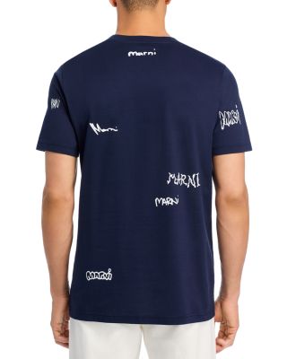 Regular Fit Allover Logo Tee