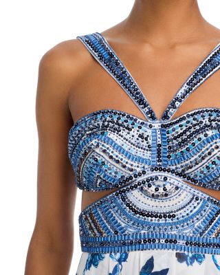 Annistyn Embellished Floral Gown