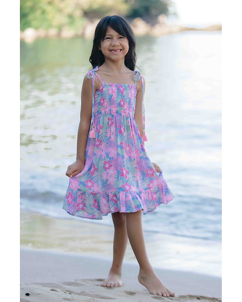 Tiare Hawaii Girls' Surfs Up Dress - Little Kid, Big Kid In Purple