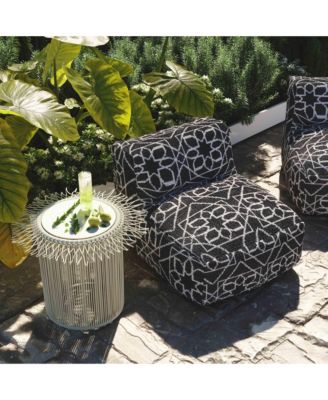 Chiara Outdoor Accent Pouf