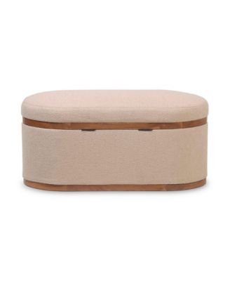 Olivier Oval Storage Ottoman