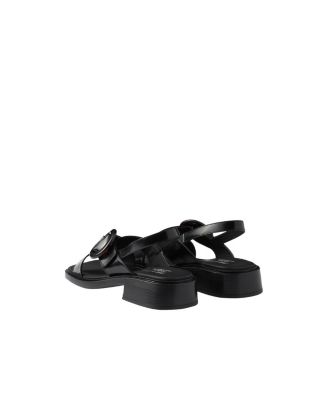  Women's Brushed Leather Sandals with Buckle