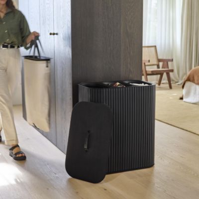 Tota Trio Luxe 90-liter Bamboo Laundry Separation Basket