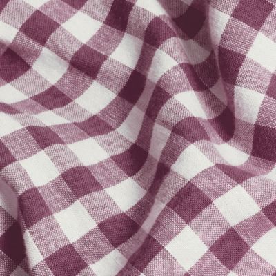 Gingham Linen Pillowcase Pair, Standard