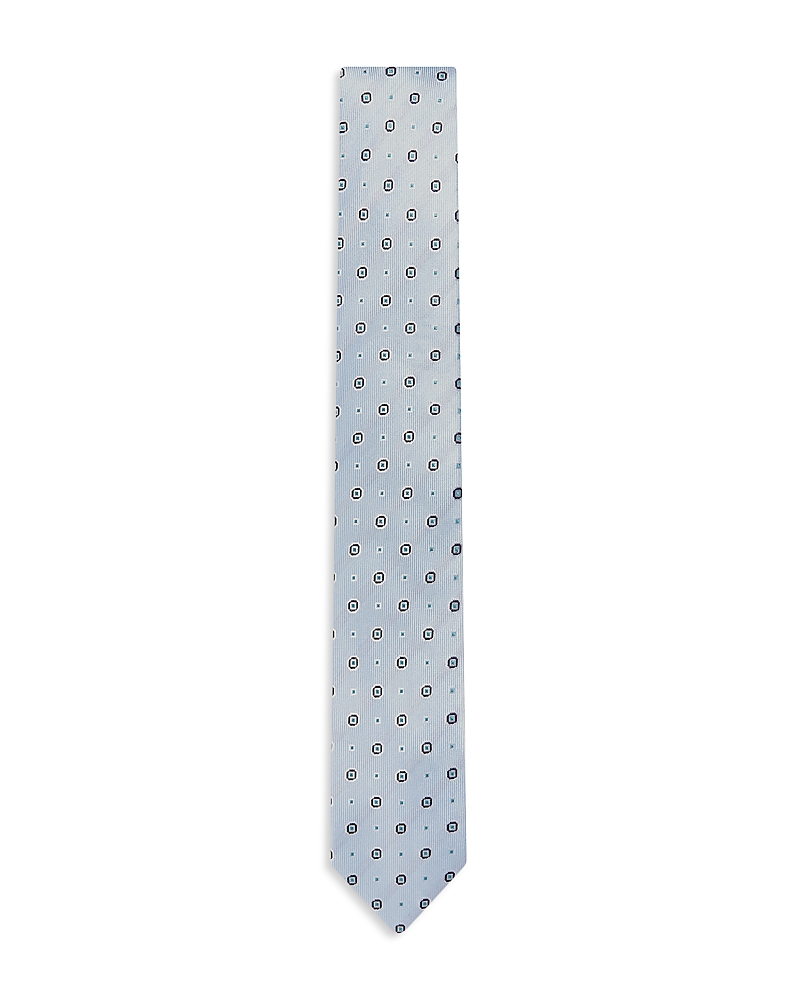 Ted Baker Steeple Ditsy Geo Silk Classic Tie In Blue