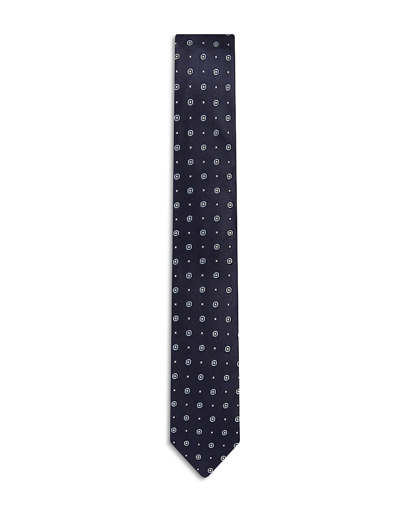 Ted Baker Steeple Ditsy Geo Silk Classic Tie In Blue