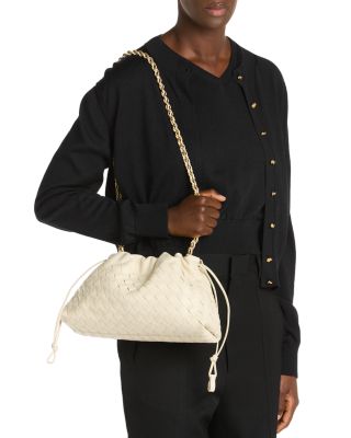 Dustbag Intrecciato Leather Shoulder Bag