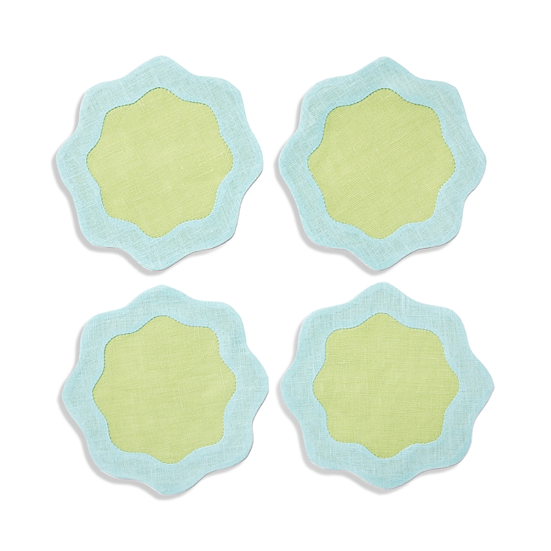 Sferra Ondulato Cocktail Napkins, Set Of 6