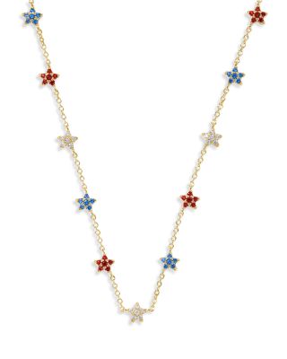 Sierra Star Crystal Strand Necklace, 19"