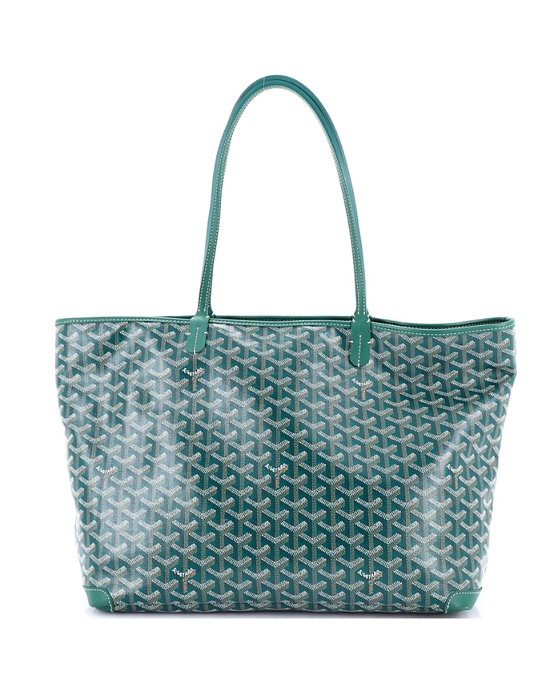Pre-owned Pre-owned Goyard Goyard Mm Artois Tote Coated Canvas In Green