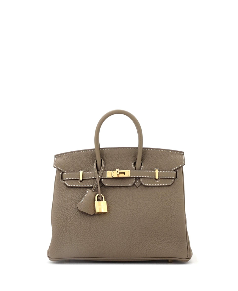 Pre-owned Pre-owned Hermes Hermes Birkin 25 Handbag Grey Togo With Gold Hardware