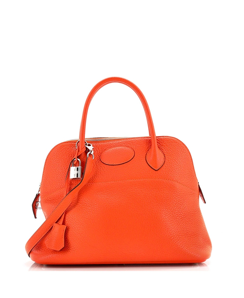 Pre-owned Pre-owned Hermes Hermes 31 Bolide Bag Clemence In Orange