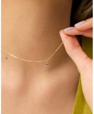 Solid Gold - Birthstone Necklace