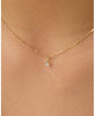 Solid Gold - Birthstone Necklace