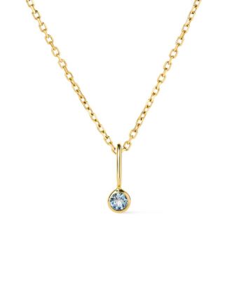 Solid Gold - Birthstone Necklace