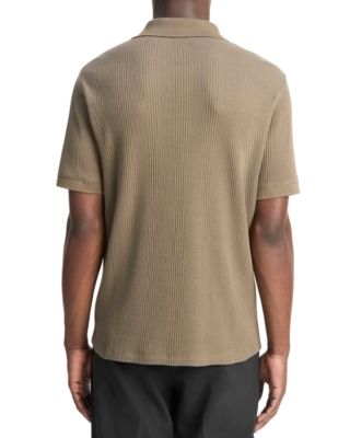 Variegated Texture Polo Shirt