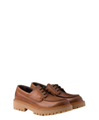 Prada Men's Laced Leather Loafers | Bloomingdale's