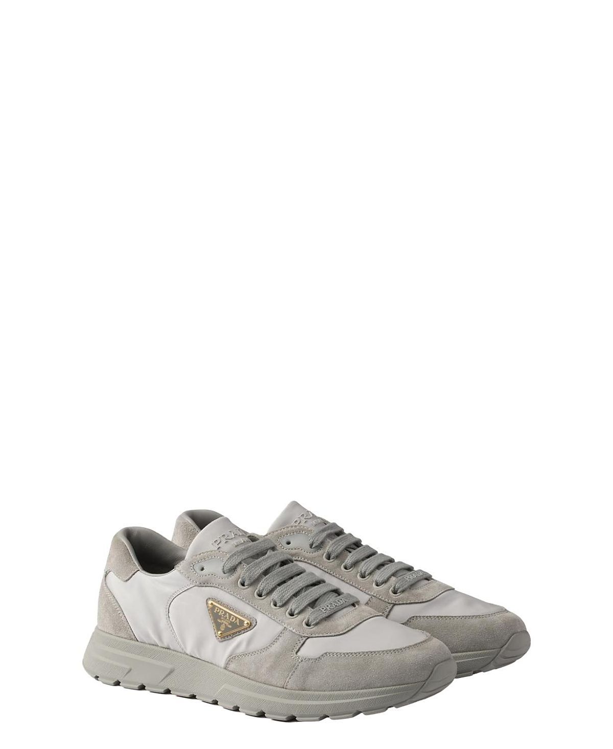 Prada Men's Prax 2.0 Re-Nylon and Suede Sneakers