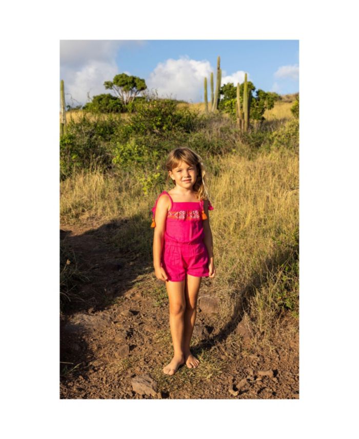 Girls' Inez Shoulder Tie Romper - Little Kid, Big Kid