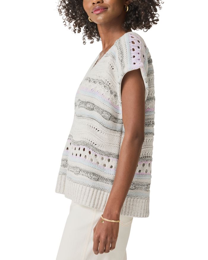 Brynna Striped Sweater Poncho