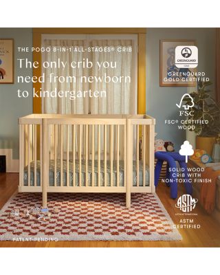 Pogo 8 in 1 Convertible Crib with All Stages Conversion Kits