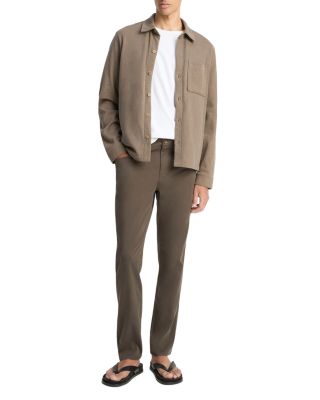 Sueded Jersey Button Front Shirt