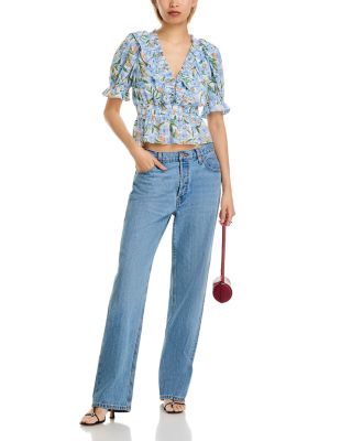 Floral Ruffle Top - Exclusive