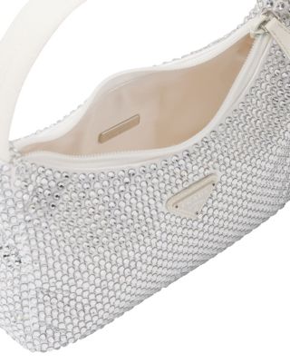 Re-Edition Satin Mini-Bag with Crystals