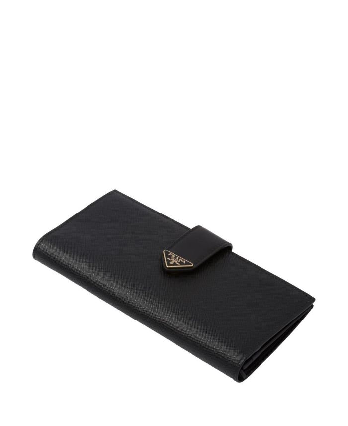 Large Saffiano and Smooth Leather Wallet