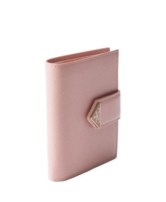 Small Saffiano and Smooth Leather Wallet