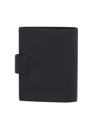 Small Saffiano and Smooth Leather Wallet