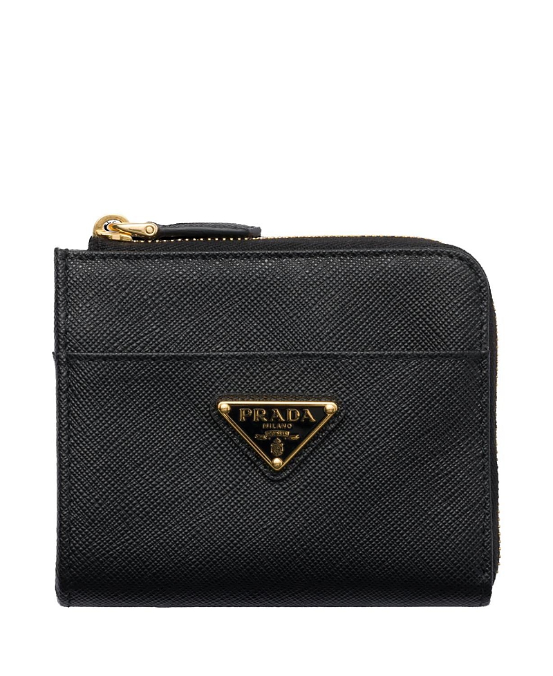 Prada Small Saffiano Leather Zipper Wallet