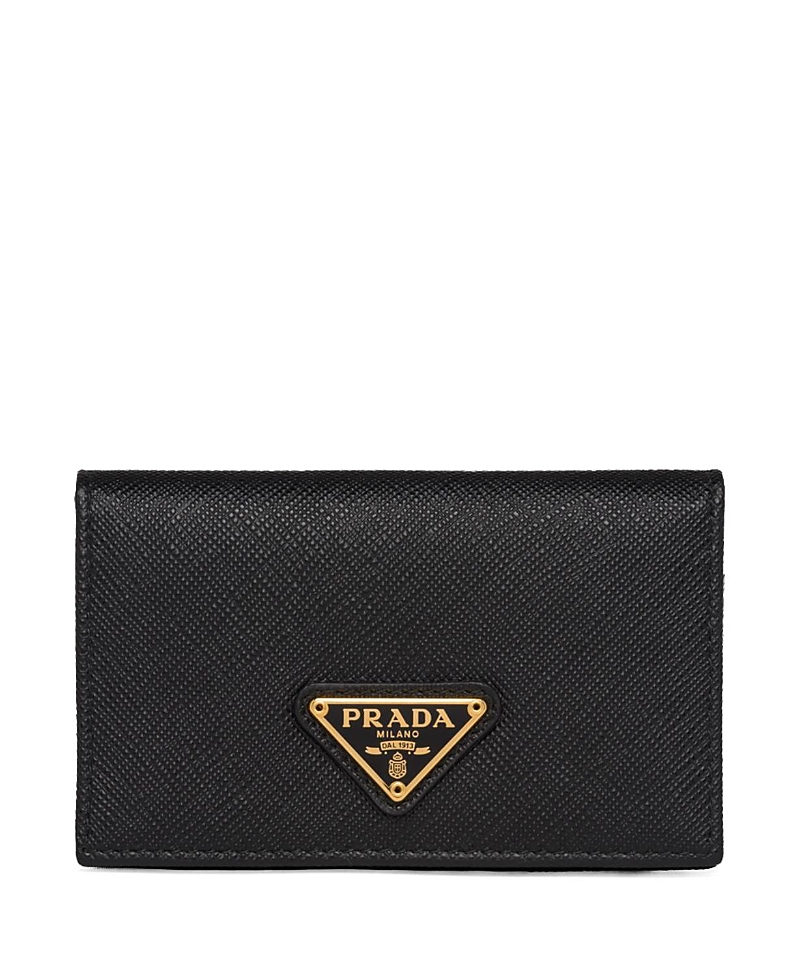Prada Triangle-logo Leather Cardholder