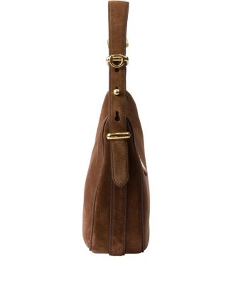 Arque Suede Shoulder Bag
