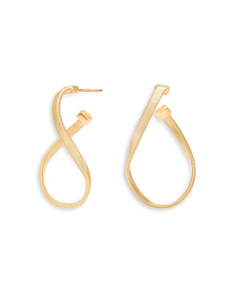 Marco Bicego 18K Yellow Gold Marrakech Twisted Hoop Earrings